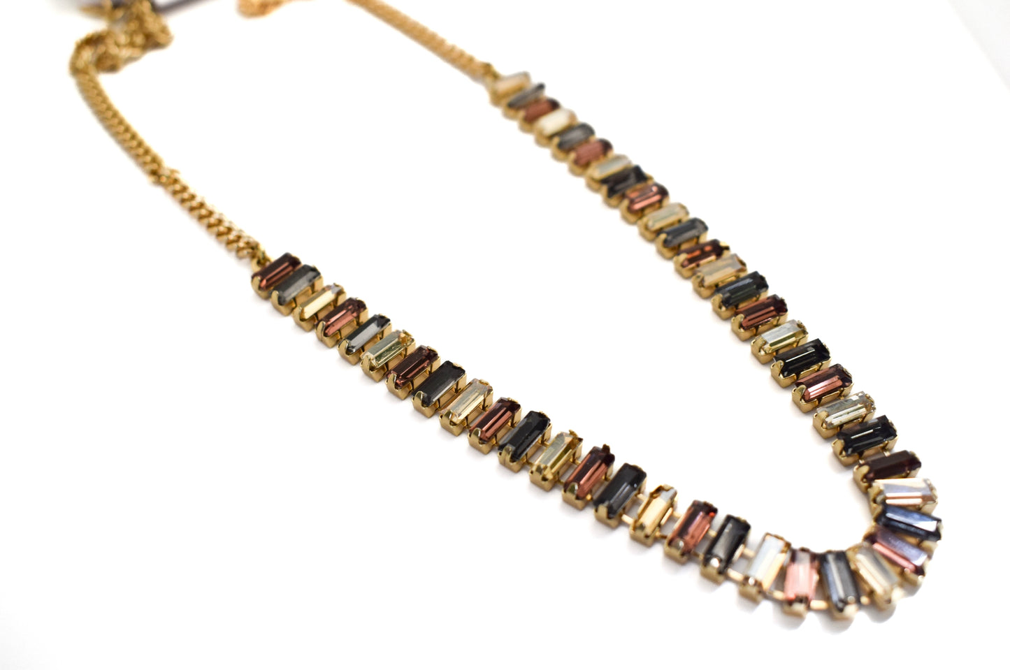 Copper Crystalline Necklace Set