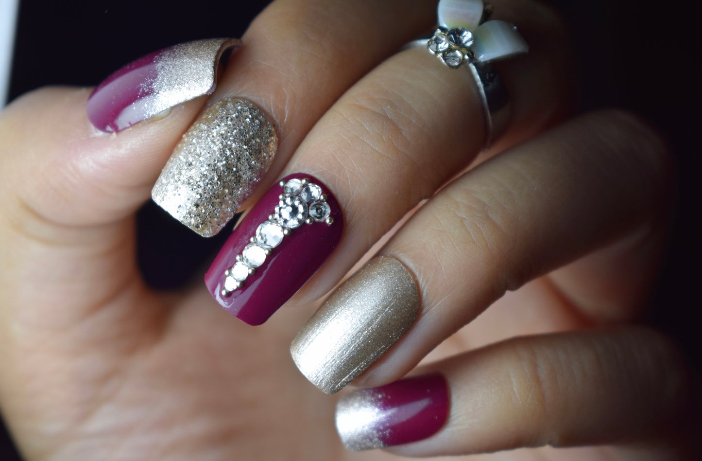 Wine Lush Nails